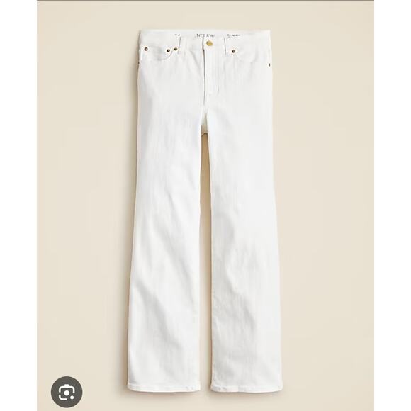 J. Crew Denim - J Crew 9" Demi Boot Crop Jeans White Womens size 25 0694